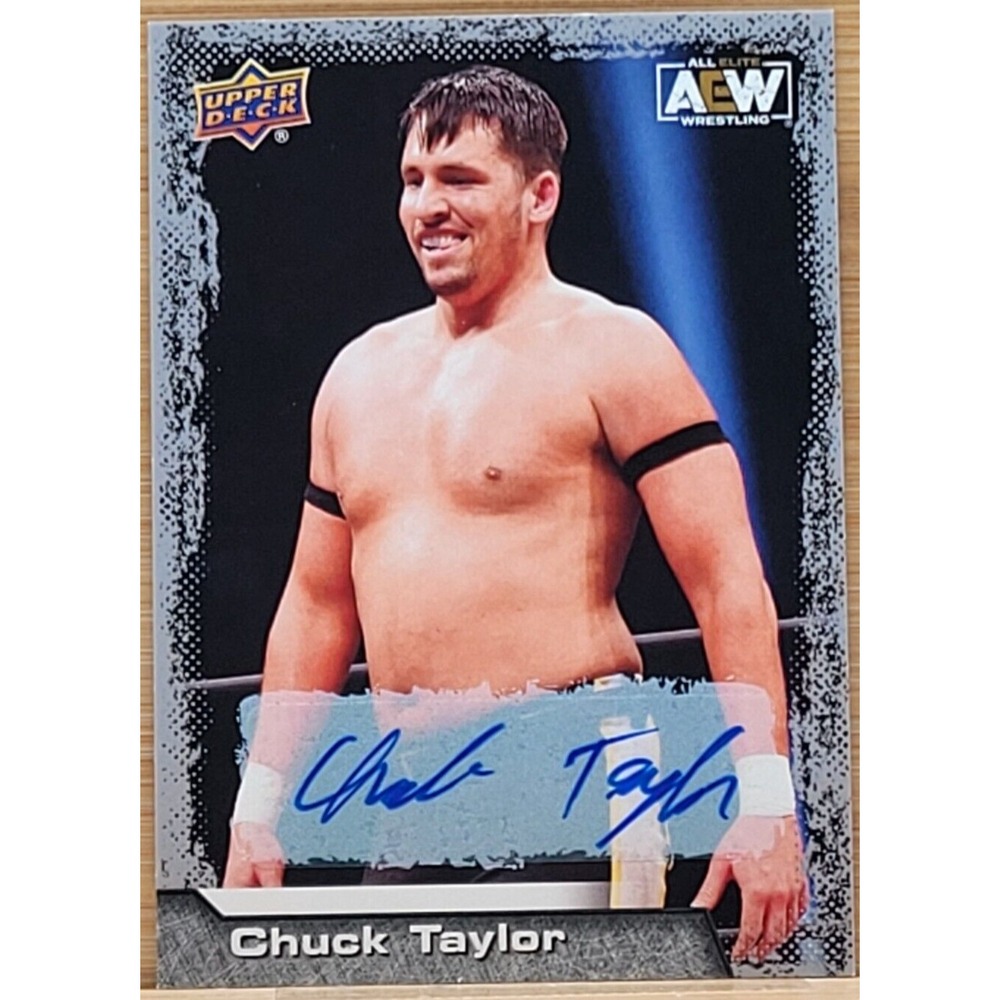 2022 UPPER DECK AEW CHUCK TAYLOR AUTO AUTOGRAPH SP